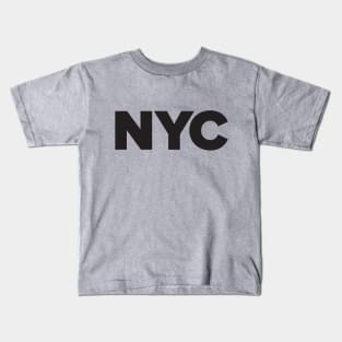 NYC - New York proud city print - black Kids T-Shirt